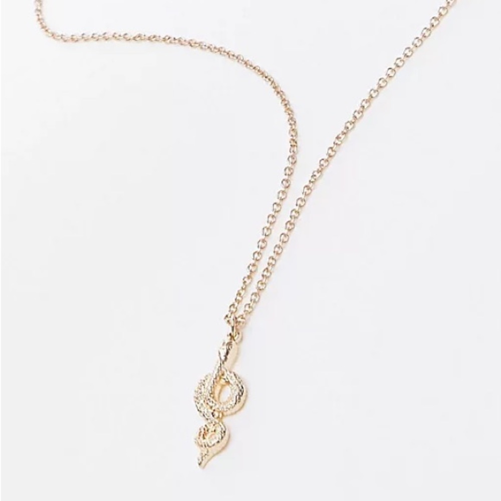 TopShop Snake Pendant Necklace